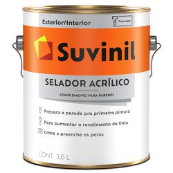 Selador Acrílico Premium Fosco 3,6L - Suvinil - Marquezim Tintas