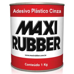 Adesivo Plástico Cinza 1Kg - Maxi Rubber - Marquezim Tintas