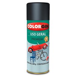 Spray Uso Geral Semibrilho 400ml Preto - Colorgin - Marquezim Tintas