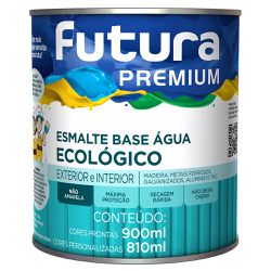 Esmalte Base Água Ecológico Premium Brilhante 0,9L... - Marquezim Tintas