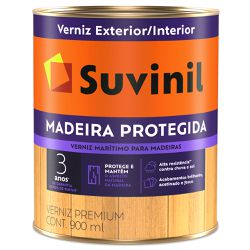 Verniz Madeira Protegida Acetinado 0,9L - Suvinil - Marquezim Tintas