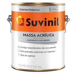 Massa Acrílica Premium 5,5Kg - Suvinil - Marquezim Tintas