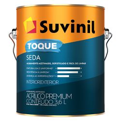 Tinta Acrílica Premium Acetinada 3,6L Branco - Suv... - Marquezim Tintas