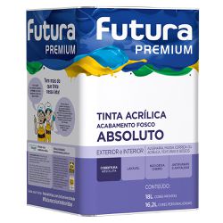 Tinta Acrílica Premium Absoluto Fosco 18L - Futura - Marquezim Tintas