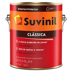 Tinta Látex Premium Fosco Aveludado 3,6L - Suvinil... - Marquezim Tintas