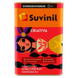 Tinta Acrílica Premium Fosca 18L - Suvinil Criativ... - Marquezim Tintas