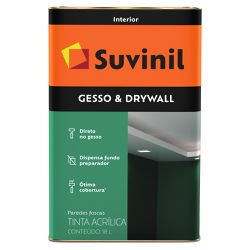 Tinta Látex Premium Gesso & Drywall Fosco 18L - Su... - Marquezim Tintas