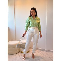 Calça alfaiataria Pietra Branco... - Marya Conceito