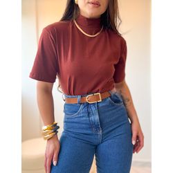 Camiseta Tanise Marrom... - Marya Conceito