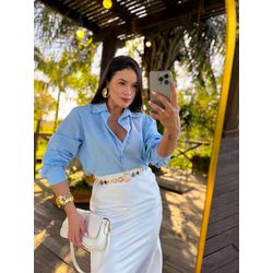 Camisa Érica Azul... - Marya Conceito