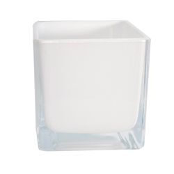 COPO DE VELA CUBE 130ML BRANCO MTZ-2130 - MATRIZ GROUP