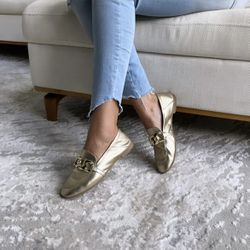 Mocassim Puglia Feminino Comfort em Couro Metaliza... - MAXTHERAPY