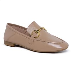 Mocassim Mule Feminino Boston Comfort em Couro Nud... - MAXTHERAPY