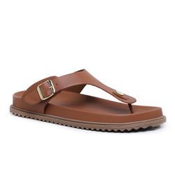 Sandália Papete Toe Comfort Ádria Maxtherapy Caram... - MAXTHERAPY