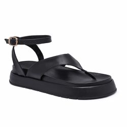 Sandália Flatform Comfort Liz Maxtherapy Preto - k... - MAXTHERAPY