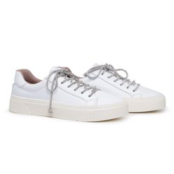 Tênis Paris Shine Comfort Couro Branco - 273067 - MAXTHERAPY