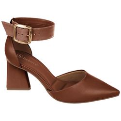 Scarpin Dominique CARAMELO - 0008100011 - Morena Brasil Shoes