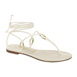 Rasteirinha Ariel OFF WHITE - 0004870002 - Morena Brasil Shoes