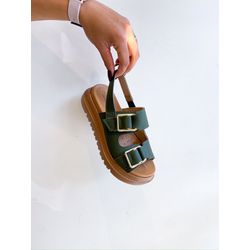 Papete Aurora VERDE MILITAR - 0007320072 - Morena Brasil Shoes