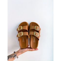 FLAT KIARA CARAMELO - 0003340011 - Morena Brasil Shoes