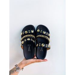 FLAT NAOMI PRETO - 0003330001 - Morena Brasil Shoes