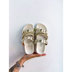 FLAT NAOMI OFF WHITE - 0003330002 - Morena Brasil Shoes