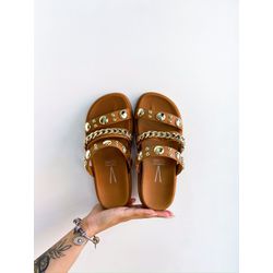 FLAT NAOMI CARAMELO - 0003330011 - Morena Brasil Shoes