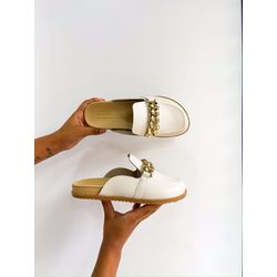 MULE MOLECA SABRINA REF5743104 OFF WHITE - 0002570... - Morena Brasil Shoes