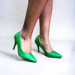 SCARPIN RENATA VERDE - 0000090006 - Morena Brasil Shoes