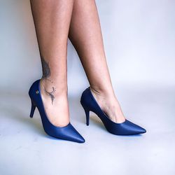 SCARPIN RENATA AZUL MARINHO - 0000090003 - Morena Brasil Shoes