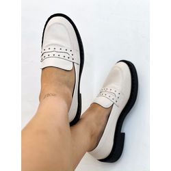 MOCASSIM LUNA OFF WHITE - 0003520002 - Morena Brasil Shoes