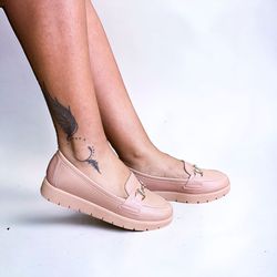 MOCASSIM ADRIANA NUDE - 0003610025 - Morena Brasil Shoes