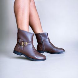 BOTA MILENA MARROM - 0003590010 - Morena Brasil Shoes