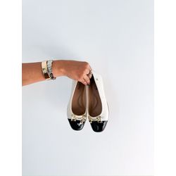 SAPATILHA LAURA PRETO/BRANCO - 0004060039 - Morena Brasil Shoes