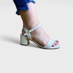 Sandalia Karol OFF WHITE - 0004250002 - Morena Brasil Shoes