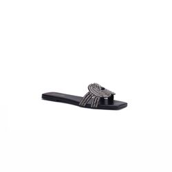 Rasteirinha Chloe PRETO - 0004520001 - Morena Brasil Shoes