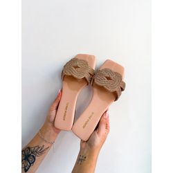 Rasteirinha Chloe NUDE - 0004520025 - Morena Brasil Shoes