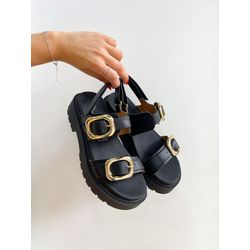 Papete Kayla PRETO - 0004650001 - Morena Brasil Shoes