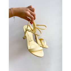 Sandalia Jasmine AMARELO - 0004660024 - Morena Brasil Shoes