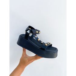 Papete Nicole PRETO - 0004690001 - Morena Brasil Shoes