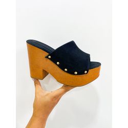 Tamanco Ella PRETO - 0006030001 - Morena Brasil Shoes