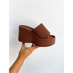 Tamanco Samantha CAFÉ - 0006090035 - Morena Brasil Shoes