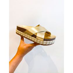 Flat Jade DOURADO - 0006890012 - Morena Brasil Shoes