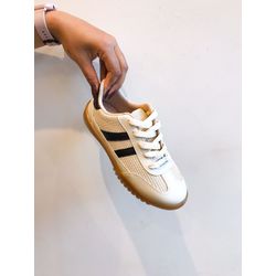 Tenis Brenda CREME, OFF - 0007190074 - Morena Brasil Shoes