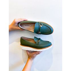 Mocassim Marina VERDE MILITAR - 0007340072 - Morena Brasil Shoes