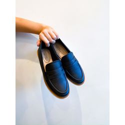 Mocassim Simone PRETO - 0007350001 - Morena Brasil Shoes