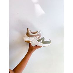 Tenis Lola BEGE,VERDE - 0007510079 - Morena Brasil Shoes