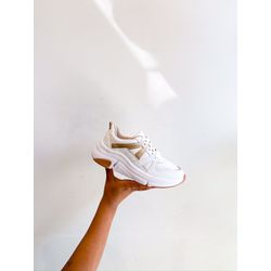 Tenis Lola BRANCO,DOURADO - 0007510078 - Morena Brasil Shoes