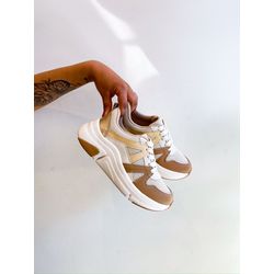 Tenis Lola BEGE,MANTEIGA - 0007510080 - Morena Brasil Shoes