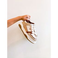Tenis Jhesy CARAMELO,BEGE - 0007270077 - Morena Brasil Shoes